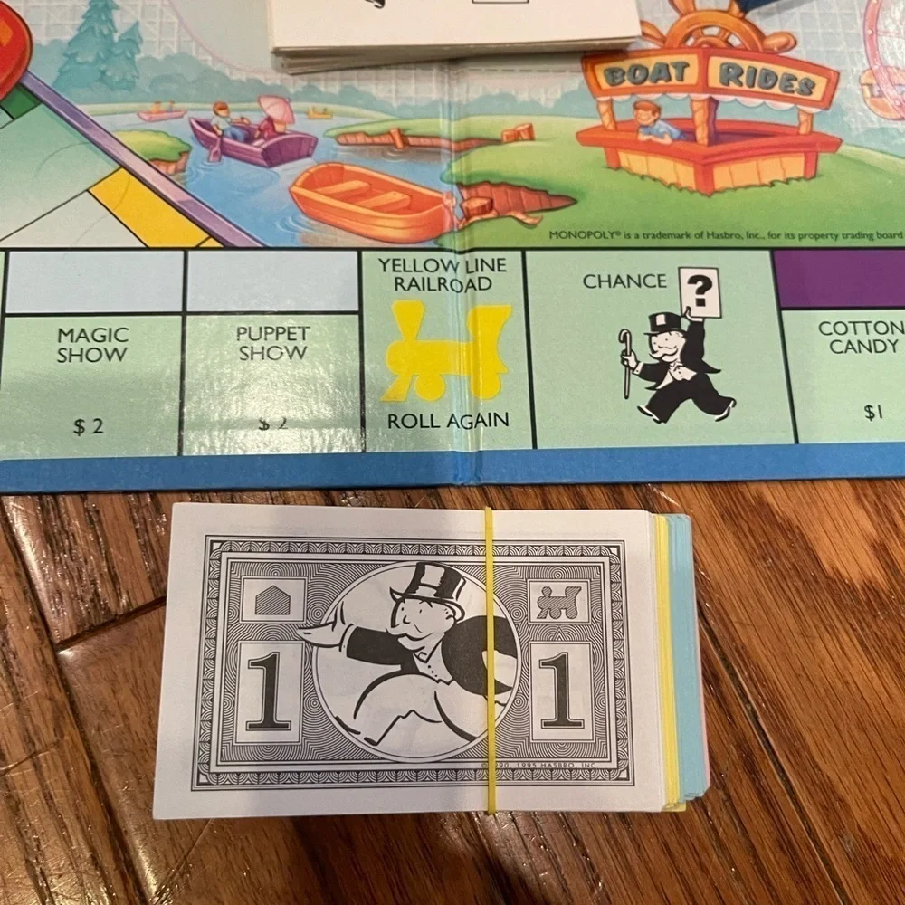 Monopoly Rollercoaster Junior Board Game by Hasbro 1999
